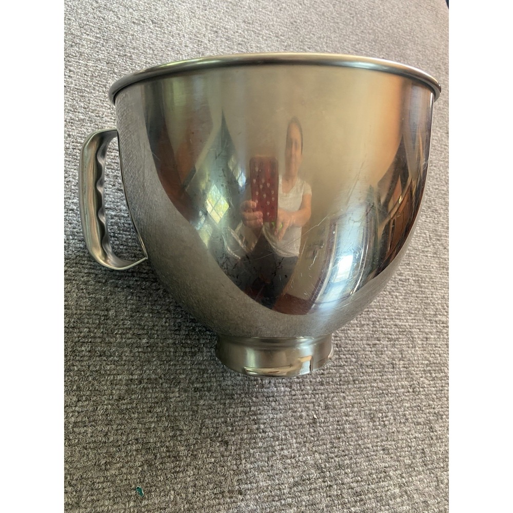 KitchenAid Tilt Head Mixer 5 Qt Stainless Steel Replt Mixing Bowl KSM150